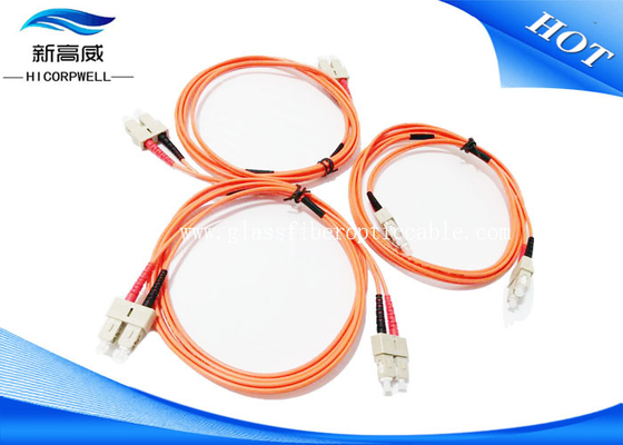 3,0 de DX LSXH do PVC 2M da fibra ótica do remendo dos cabos milímetro do SC UPC do SC UPC para o espaço aéreo