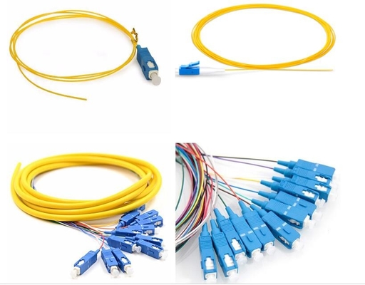 Trança ótica da fibra do LC UPC G652 G657, cabo de remendo da fibra ótica do SC de OM1 OM2 OM3